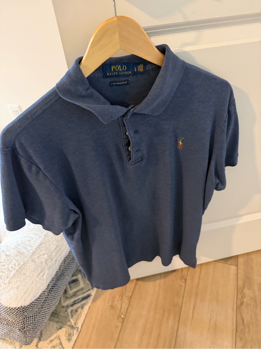 Ralph Lauren Polo Shirt in Navy with Gold Pony
